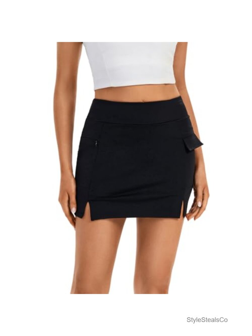 Athletic Mini Cargo Skort for Women with Pockets Golf Tennis Workout Skirt